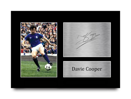 Davie cooper signed rangers - signed,