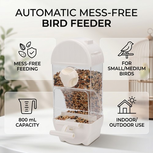 Automatic bird feeder spill - automatic,
