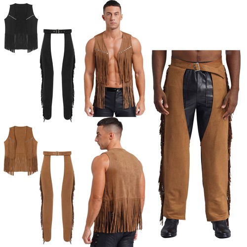 Mens faux suede cowboy - mens,