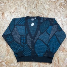 Vintage Black Green Cardigan