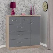 Nevada 5 Drawer Low Wardrobe -