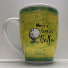 It's Only A Job Mug "World's Greatest Golfer" History & Heraldry Fine Porcelain