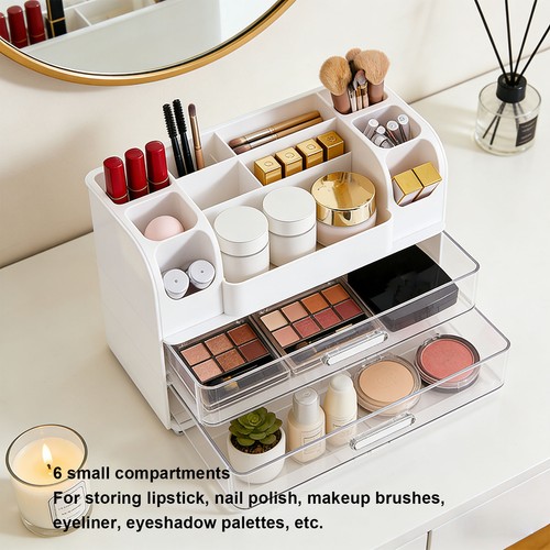 Makeup organizer with drawers - makeup,