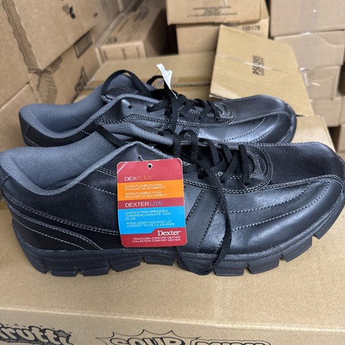 Mens dexter black shoe dexflex - dexter,