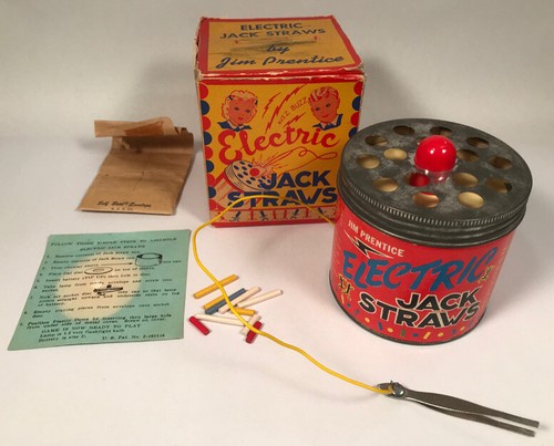 Electric jack straws with - with, box