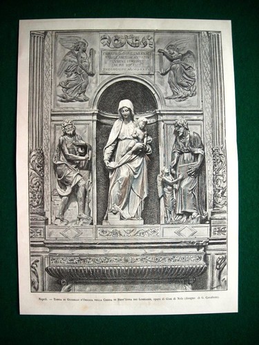 Naples 1885 tomb guerello - naples,
