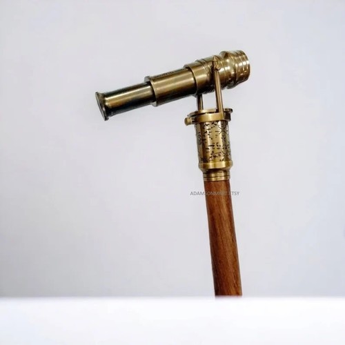 Brass walking cane - brass,