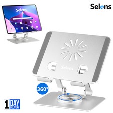 360° Swivel Tablet Desk Stand Holder Desktop Phone Foldable Aluminum For iPad