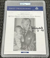 Nelson Mandela Signed