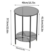 Elegant Glass Side Table Round