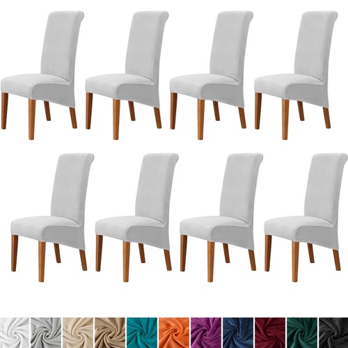 Large velvet dining chair - velvet,
