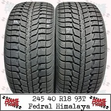 245 40 R 18 x2 Federal 93T M+S Part Worn Used Tyres 24540R18x2 8-9mm