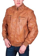 Bomber Leather Jacket For Men