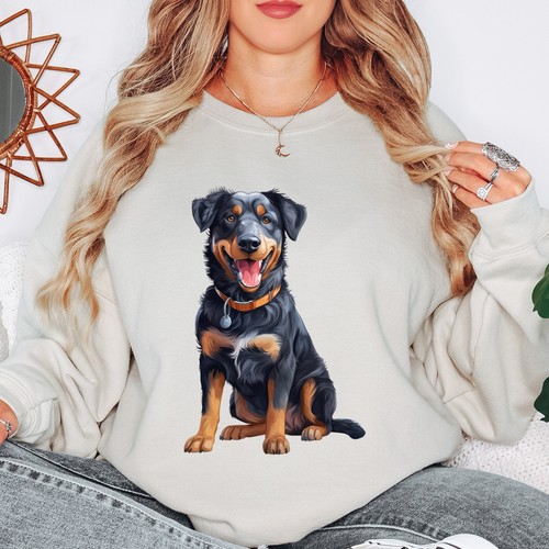 Happy rottweiler dog animal - happy,