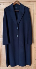 COS Double Faced Wool Coat Dark Navy Size 40