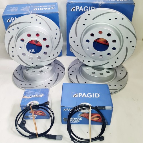 Pagid front rear drilled - drilled, brake