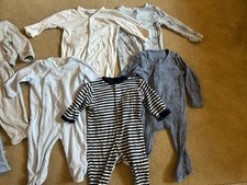 3 - 6m Baby boy clothes x 10, inc happy nappy & The Litttle White Company items