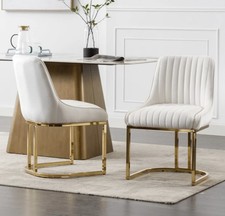 Chair set of 2 velvet Dining