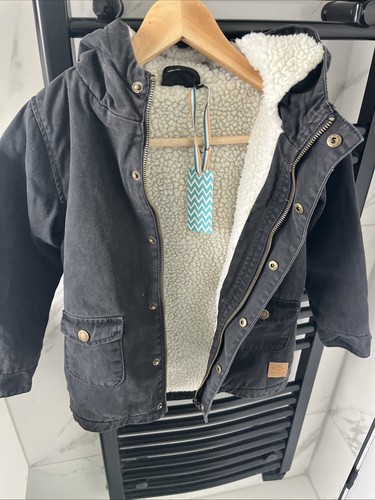Boys black jacket with fleece - jacket,