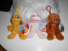 Zippy George Bungle Rainbow Plush Keyring-bag Clip Full Set With Original Tags