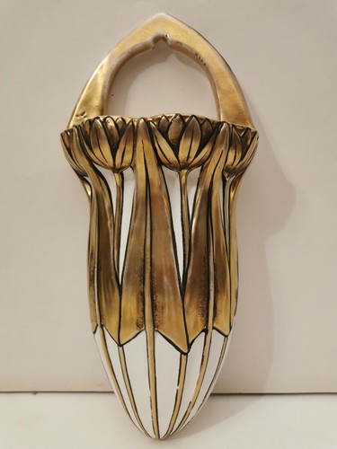 Art nouveau majolica flower - nouveau,