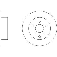 2x Brake Discs Solid For