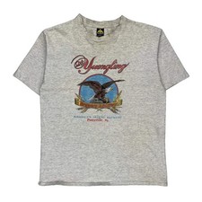 America'S Oldest Brewery H.L.Miller Single Stitch T-Shirt - XL Grey Cotton