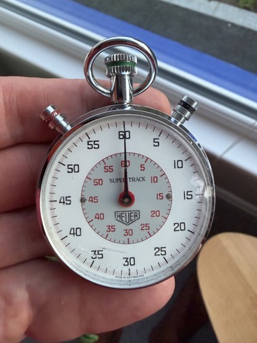 Heuer supertrack stopwatch - heuer, .