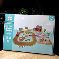 Wooden Farm Animals Push Pull