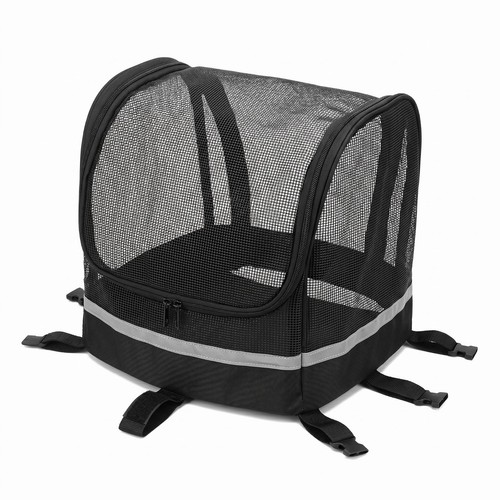 Front bike pet carrier - front,