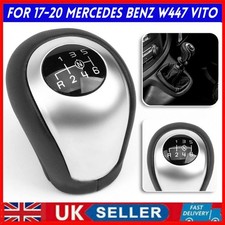 Gear Shift Lever Knob For Mercedes Vito W447 6 Speed Manual Stick Leather