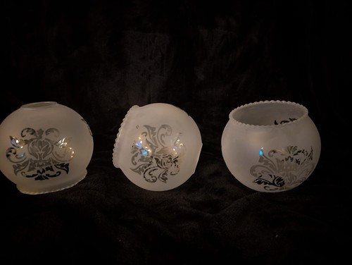 Set white frosted glass - set,