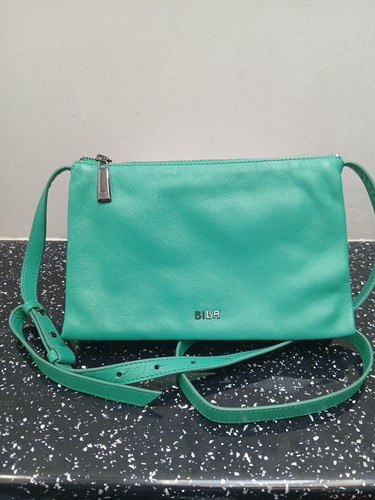 Biba jade green soft - jade, leather
