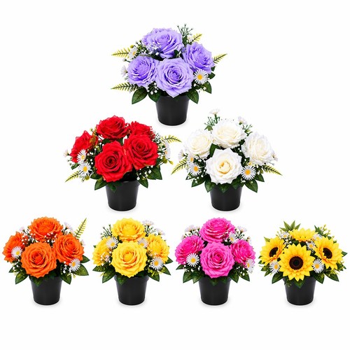 Memorial grave cemetery pots - memorial,