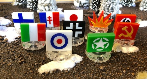 Nation pin markers qty 12 - pin, 6-12