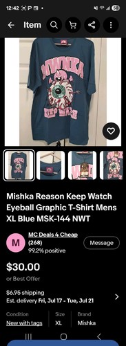 Mishka men blue graphic - mishka,