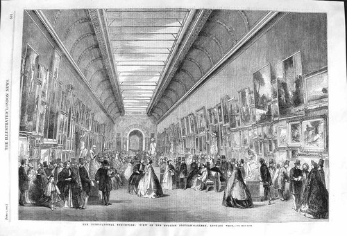 Old antique print 1862 - print,