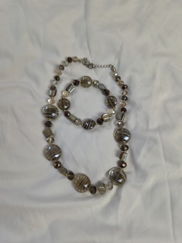 Beaded necklace and - m&s,