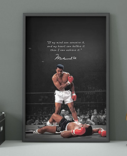 Muhammad ali unframed wall - ,
