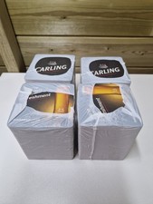 4 Packs 400 Carling Lager Beer Mats Drip Mats Coasters 100 X4