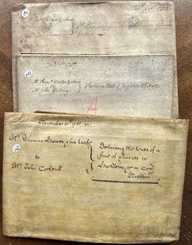 Lot 18th c vellum - lot,