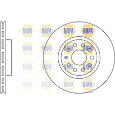 2x Brake Discs Vented For Seat