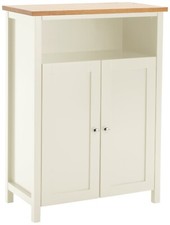 Home Livingston Double Unit - Cream | Modern Bedroom Storage Cabinet Shelving