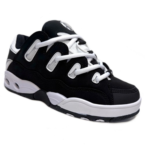 Osiris shoes black - black, white