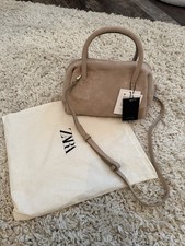 Zara Beige Split Suede Leather