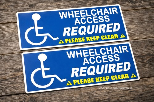 Handicap wheelchair access - x2,