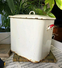 Vintage French Bread Bin Rusty
