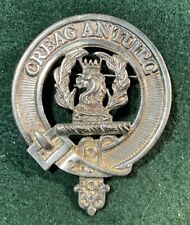 SCOTTISH CLANS  CREAG   ANTUIRC     Badge/brooch White Metal    Ff02