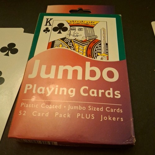 Jumbo playing cards new - playing, in