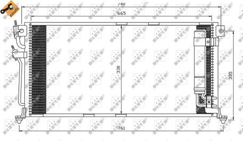 Genuine nrf condenser for - genuine,